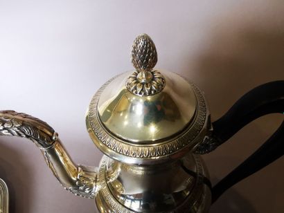 CAFETIERE en argent. PARIS, Charles BARRIER,...