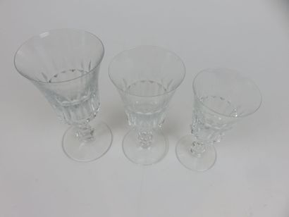 BACCARAT

Suite de verres en cristal taillé...
