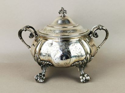 POT A SUCRE en argent. PARIS, Charles HARLEUX,...