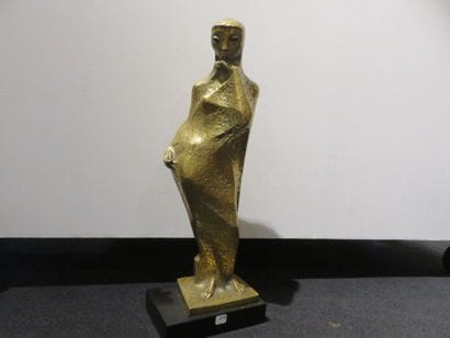 Georges OUDOT 

Le silence, 1974

Bronze...