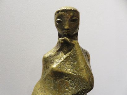 Georges OUDOT 

Le silence, 1974

Bronze...