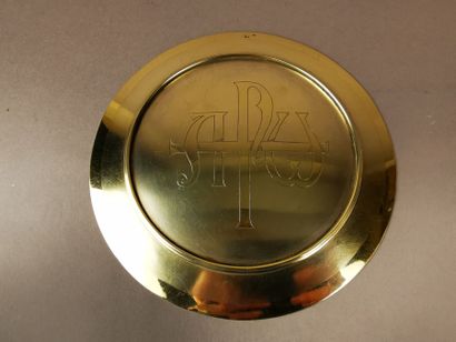 PATENE en argent doré. LYON, Henry NESME,...