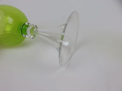 Suite de 10 verres à vin du Rhin, coupe de...