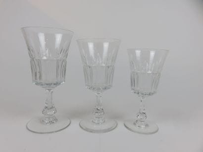 BACCARAT

Suite de verres en cristal taillé...