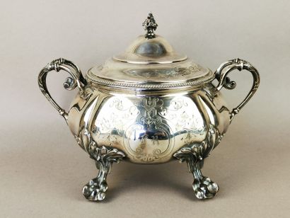 POT A SUCRE en argent. PARIS, Charles HARLEUX,...