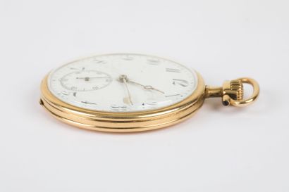 Montre de poche en or 750 millièmes N° 25228,...