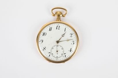 Montre de poche en or 750 millièmes N° 25228,...