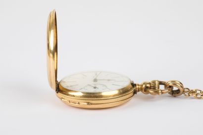 Montre de poche en or 750 millièmes N° 8349...