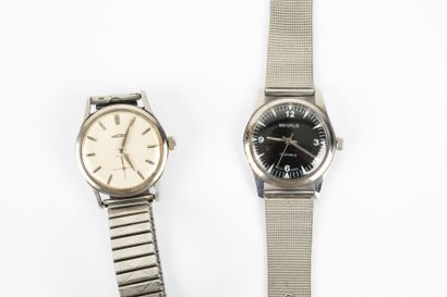 BENRUS et VULCAIN

Lot de deux montres bracelet...