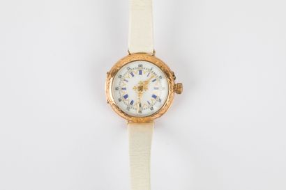 Montre pendentif en or 750 millièmes, transformée...