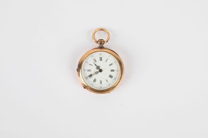 Montre pendentif en or 750 millièmes N° 30108....