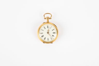 Montre de col en or 750 millièmes, cadran...