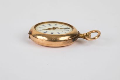 Montre de col en or 750 millièmes, cadran...