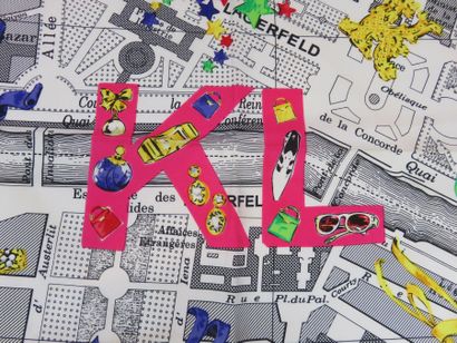 Karl LAGERFELD

Foulard en soie fuchsia à...