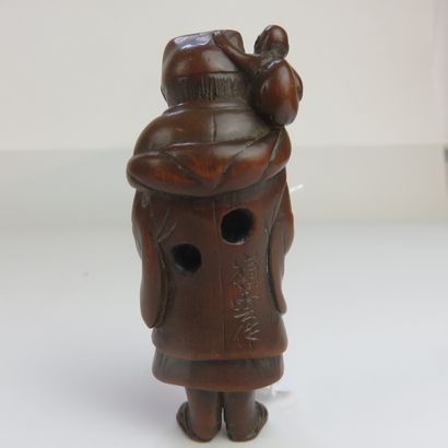 JAPON - XIXe siècle

Netsuke en bois, sarumawashi...