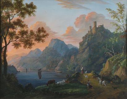 Louis GADBOIS (1770 - 1826)

Paysage d’ stuaire...