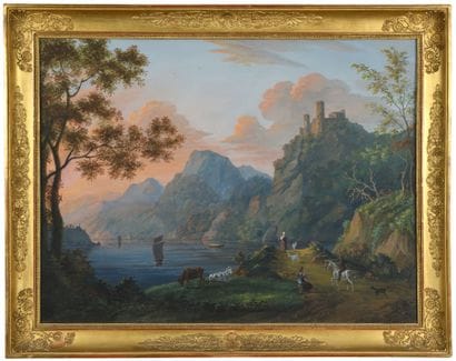 Louis GADBOIS (1770 - 1826)

Paysage d’ stuaire...