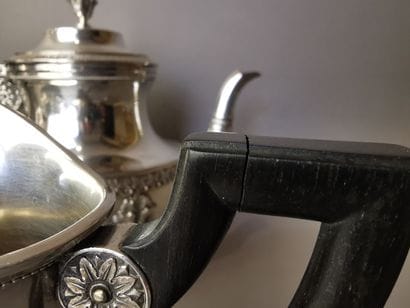SERVICE A THE ET A CAFE en argent. PARIS,...