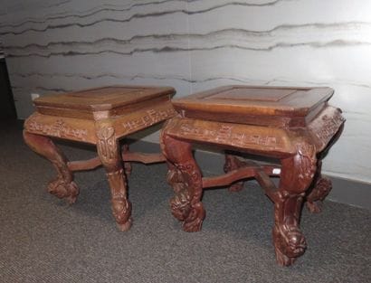 VIETNAM

Paire de tables basses carrées en...