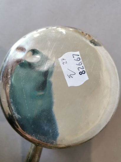 DEUX CASSEROLES DE TABLE en argent. PARIS,...
