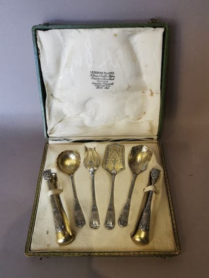 SERVICE A FRIANDISES en argent et argent...