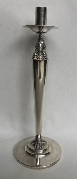 FLAMBEAU en argent. FLORENCE (Italie), PAMPALONI,...