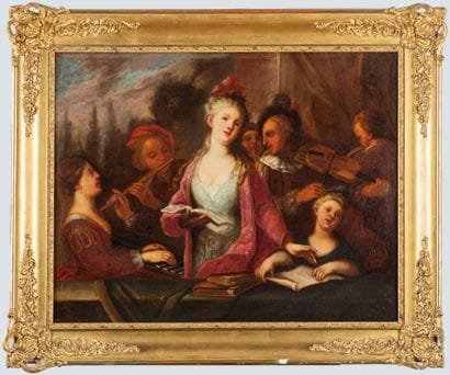 ECOLE FRANCAISE du XVIIIe siècle, entourage...
