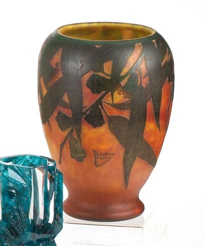 DAUM Nancy 

Vase balustre à col ouvert en...