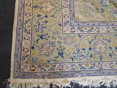 TAPIS en laine points noués fait main fond...