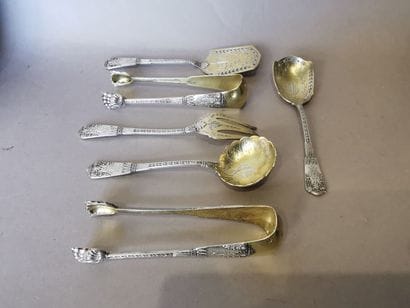 SERVICE A FRIANDISES en argent et argent...