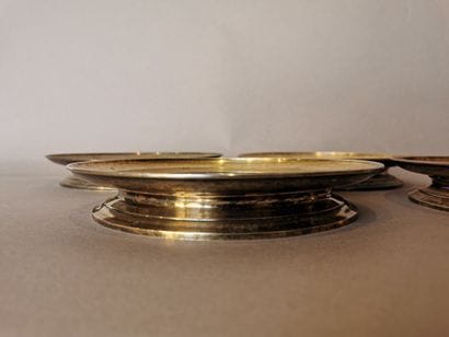SERIE DE QUATRE MONTURES OU SUPPORTS en argent...