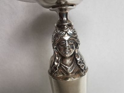 FLAMBEAU en argent. FLORENCE (Italie), PAMPALONI,...