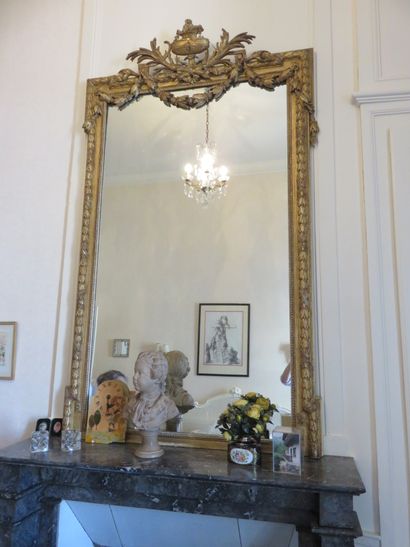GRAND MIROIR rectangulaire à encadrement...