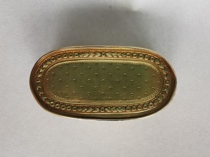 TABATIERE en or. PARIS, attribué à Barthélémy...