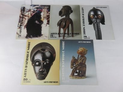 5 catalogues : Art Afrique Noire n° 77, 78,...