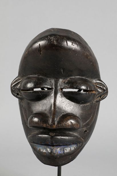 Beau masque facial aux yeux globulaires,...
