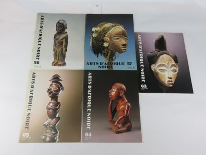 5 catalogues : Art Afrique Noire n° 57, 58,...