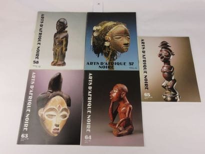 5 catalogues : Art Afrique Noire n° 57, 58,...