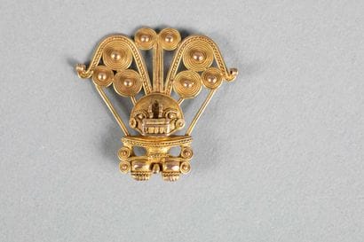 Pendentif anthropomorphe représentant un...