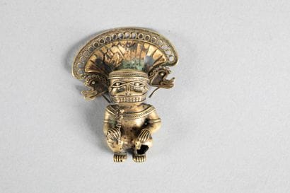 Pendentif anthropomorphe représentant un...