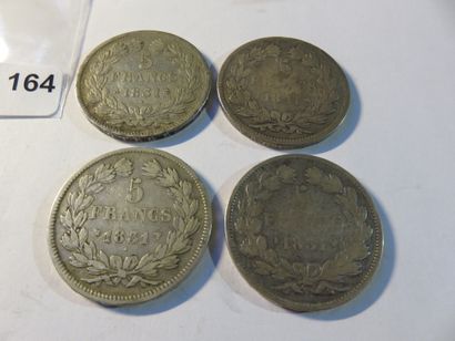 Coins - France - Collection of 4 x 5 Francs...
