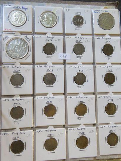 Coins - Belgium - Collection of 425 coins...