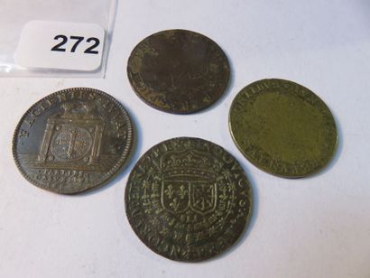 Tokens - Lot of 4 tokens, token circa 1615...