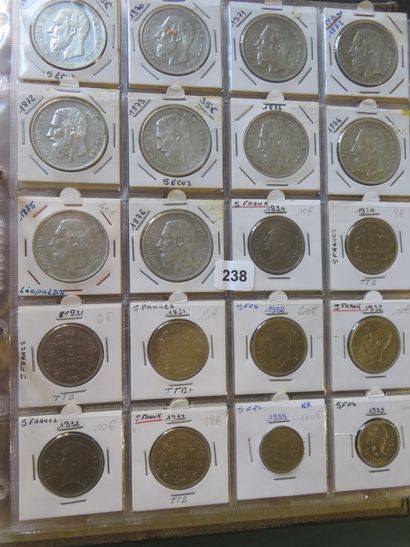 Coins - Belgium - Collection of 425 coins...