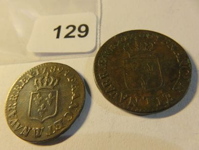 Royal Coins - Louis XVI - Lot of 2 copper...