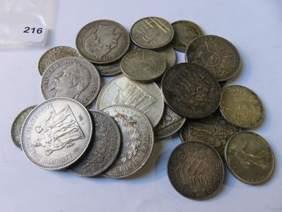 Silver Coins - France - Lot of 22 silver...