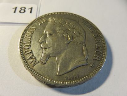 Currency - France - 5 Francs Napoleon III,...