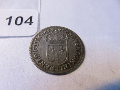 Royal Coinage - Louis XIV - 1/12 ecu with...