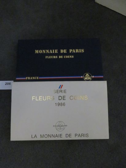 Coins - France - Series FDC 1986 12 coins...