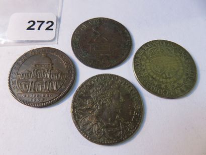 Tokens - Lot of 4 tokens, token circa 1615...